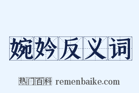 婉妗反义词是什么意思的图片